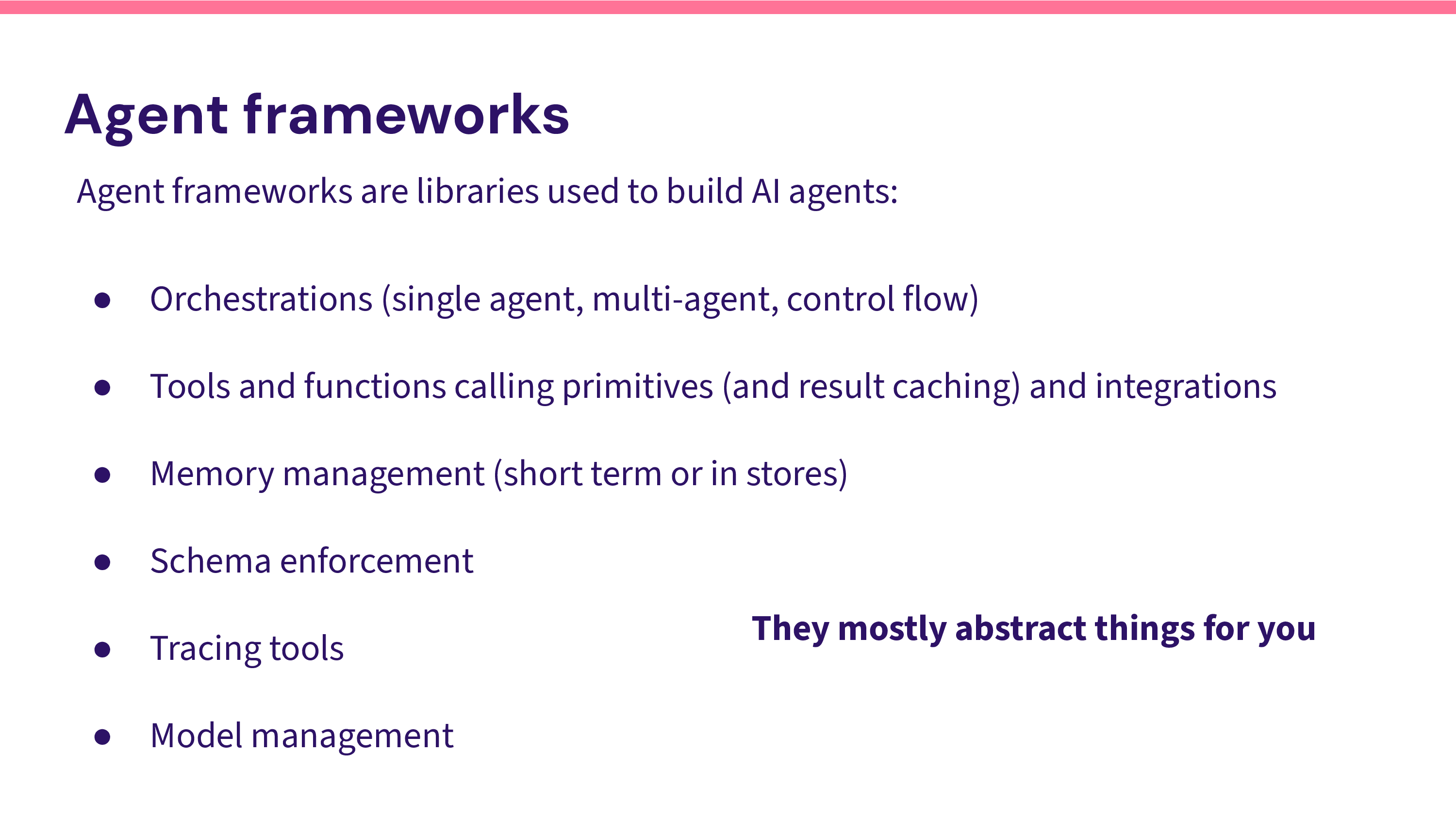 What agent frameworks are